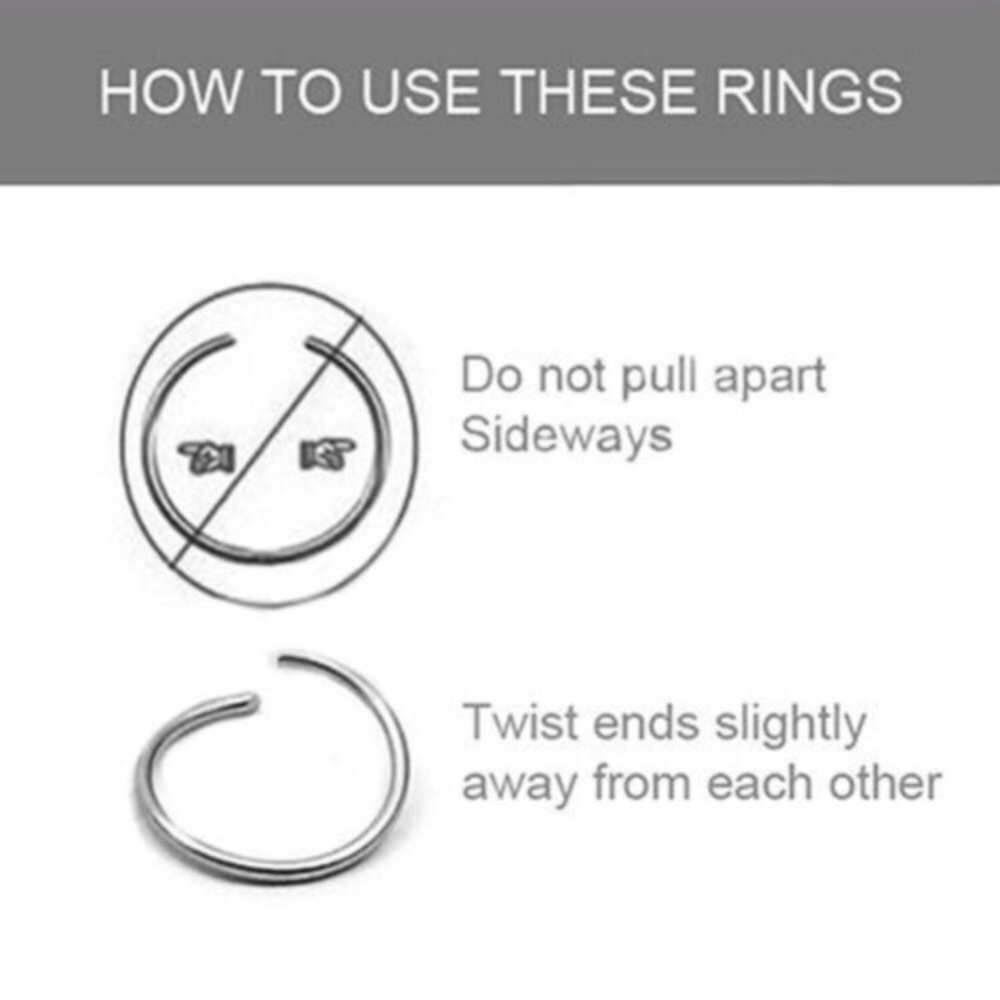 12-Count Faux Piercing Ring Set! - Picture 7 of 8